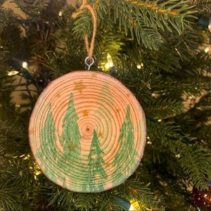 Rustic Wood Slice, Christmas Tree Ornament, Christmas Tree Decoration